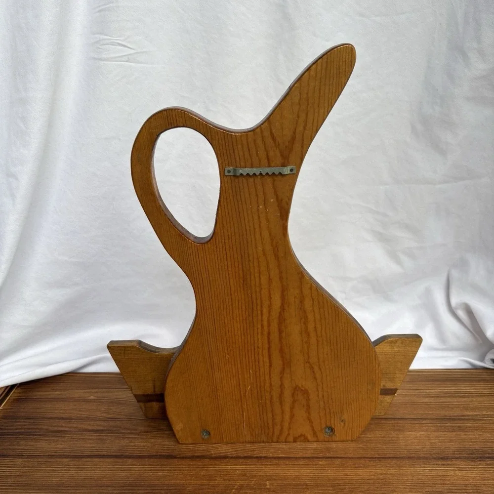 Vintage Wooden Pitcher Wall Hanging Holder Farmhouse Country Kitchen Decor